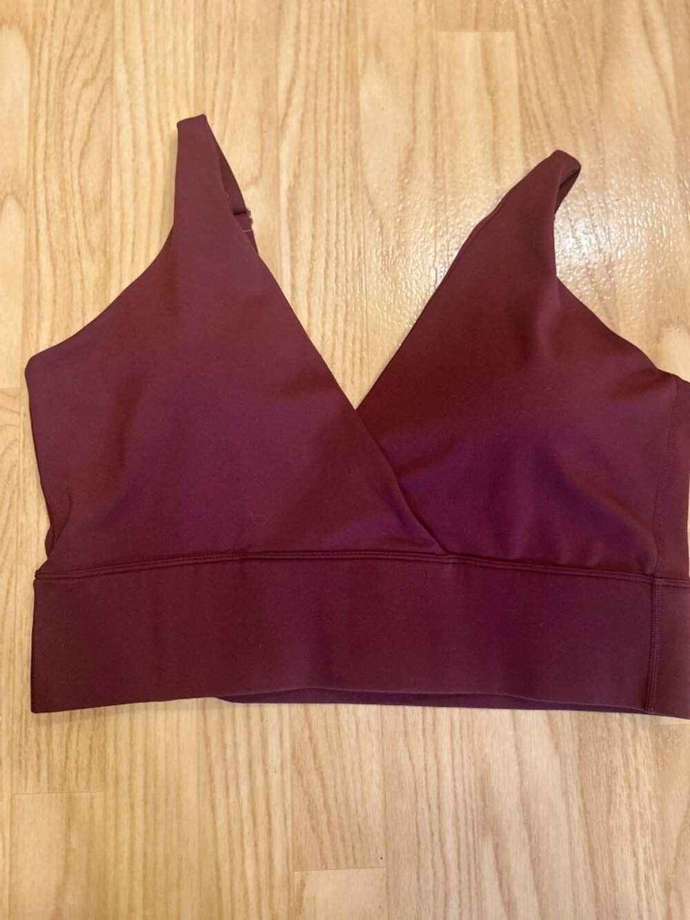 ARRO Athletics Burgundy Wrap Front Sports Bra XL Adjustable Straps